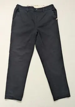 濃紺 ネイビー チノパン　テーパード ウエストゴム カジュアルパンツ