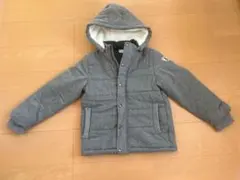 ミキハウスPiCNiC グレー フード付き中綿コート 130cm