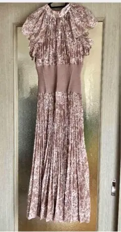 snidel ウエストリブプリントワンピース 腹巻きワンピース