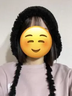 バラクラバ ボンネット帽 ニット帽 帽子 編み物