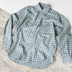 FREAK’S STORE 限定展開　ビッグシルエットネルシャツ　サックスブルー