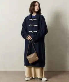 FREAK’S STORE フリークスストア ダッフルコート ネイビー