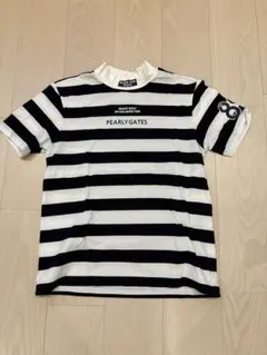 PEARLYGATES ボーダー　モックネックシャツ サイズ4
