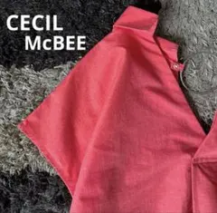 CECIL McBEEセシルマクビー　スキッパー半袖シャツ　リング付き　夏