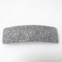 バレッタ　髪留め　Sun Violet Winny　ヘアアクセサリー　銀色