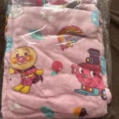 新品　バンダイ アンパンマン ブランケット ピンク 約85×115 お昼寝毛布