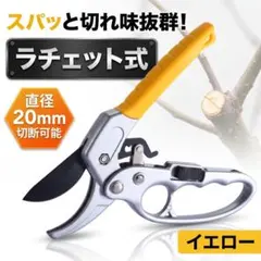 剪定バサミ ラチェット式 剪定鋏 ハサミ 枝切り鋏 ガーデニング 園芸はさみ
