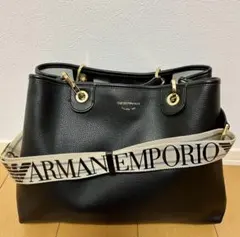 ARMANI EMPORIO 黒 レザー バッグ