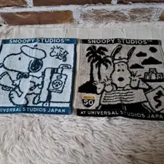 SNOOPY STUDIOS タオルハンカチ 2枚セット 日本生命ノベルティ