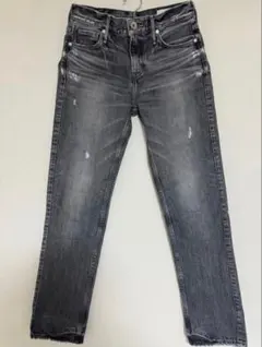 美品 Upper Height グレー スリムフィット デニムパンツ
