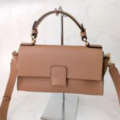【極美品】ロリステッラ 2way シボ革 ショルダーバッグ ブラウン BETHのサムネイル