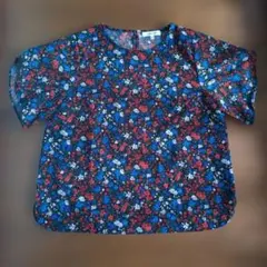 GLOBAL WORK 花柄 半袖シャツ Mサイズのサムネイル