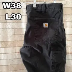 カーハート ペインターパンツ ワークパンツ メキシコ製 刺繍 黒 38×30