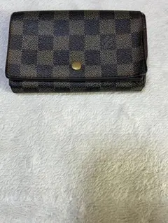 【鑑定済み】ルイヴィトン✨ダミエ✨二つ折り財布 ポルトモネビエ トレゾール