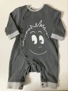 バーバパパ　(バーバモジャ) ベビーロンパース　カバーオール70 ダークグレー