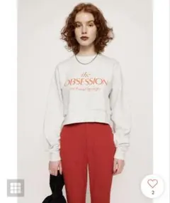 SLY PIGMENT DYED LOGO スウェット グレーのサムネイル