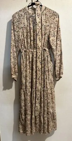 NICE CLAUP ナイスクラップ ベルト付 花柄 ワンピース