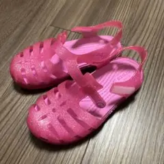 c10 クロックス　子供用サンダル　ピンク　ラメ入り　イザベラ　シューズのサムネイル
