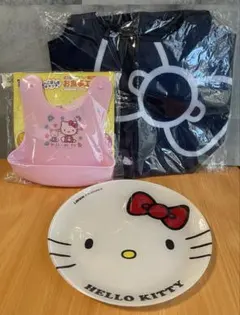 １０　HELLO KITTY キティ保冷エコバッグ子供用エプロン陶器製大皿