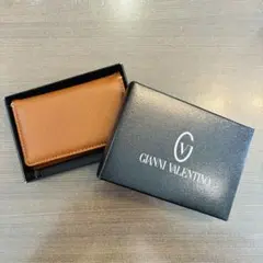 ド*中様 【未使用】GIANNI VALENTINO 名刺入れ ブラウンのサムネイル