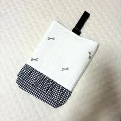 ハンドメイド　リボン　上履き入れ　ヌビ　入園入学