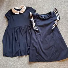 Polo Ralph Lauren 黒 ワンピース 3T 二枚セット双子