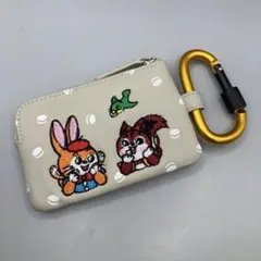 ear PAPILLONNER クッピーラムネコラボカラビナ付きパス＆キーケース