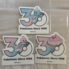 ポケモン30周年記念ステッカー プルリル 3枚セットのサムネイル