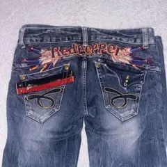 RED PEPPER × Ed Hardy スカル刺繍デニム W32 - メルカリ