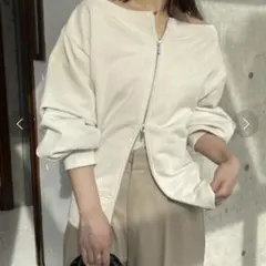 CAPRICIEUX LE'MAGE Wジップボートネックスウェットのサムネイル