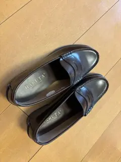 HARUTA ローファー ブラウン　本革 24.5cm 3E
