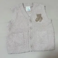 gelato pique ベビーベスト くま刺繍 80-90