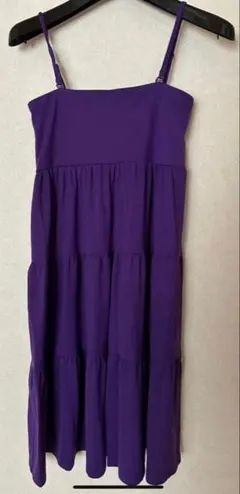 キャミワンピース 紫