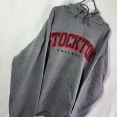 カレッジ パーカー グレー
