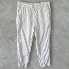 J.CREW リネン混 テーパードパンツ 白 レディース 10 日本L〜XL相当