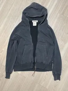 ジップ訳あり レミレリーフ ダメージ加工 ジップ パーカー L