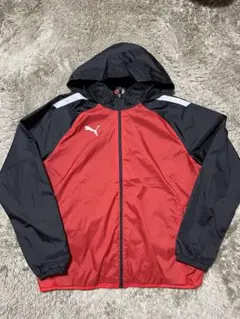 PUMA プーマ ウィンドブレーカー XL レッド/ブラック 古着