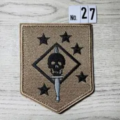 MARSOC マリーン レイダース USMC ブラック TAN 【27】刺繍