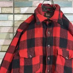 【50's】ウールリッチ　ウールシャツジャケット　ブロックチェック
