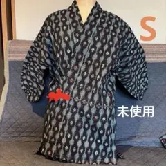作務衣　モンペルック 絣もんぺ　着物リメイク　赤いリボン付き　絣？のサムネイル