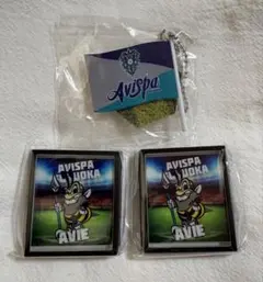 Jリーグ フラッグ キーチェーン フレームマグネット アビスパ福岡 3個セット