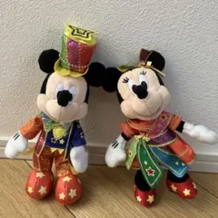 40周年　ミッキー＆ミニー ぬいぐるみ バッジセット