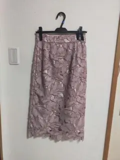 Apuweis レースタイトスカート S ピンク