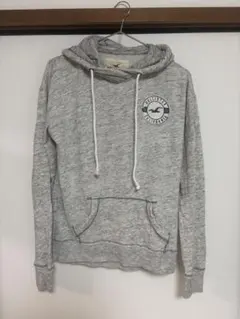 Hollister グレー フード付きパーカー Sサイズ
