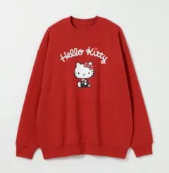 ハローキティ プリント クルーネックスウェット セブンイレブン andST