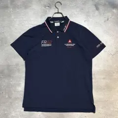 ルコックスポルティフ　ゴルフ ポロシャツ メンズ LL ネイビー FR82