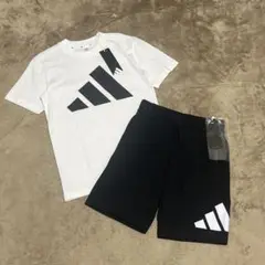 新品adidas アディダス 半袖シャツ ハーフパンツ 上下セットアップ　140