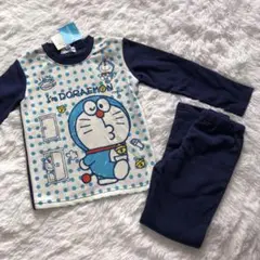 新品 ドラえもん 裏起毛 パジャマ上下 130サイズ