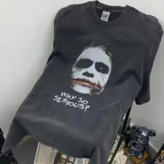 Lジョーカー Tシャツ JOKER ダークナイト ヴィンテージブラック　黒