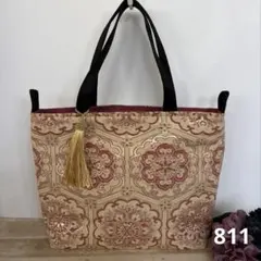 帯リメイク811 帯トートバッグ